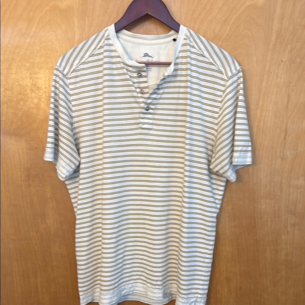 Men's Striped Henley Tommy Bahama Shirt